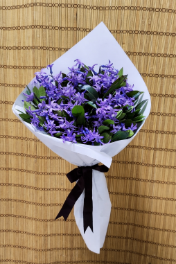 BAHARI MÜJDELEYEN  MOR SÜMBÜL BUKETİ