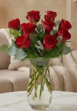 VAZODA 9 LU KIRMIZI GÜL